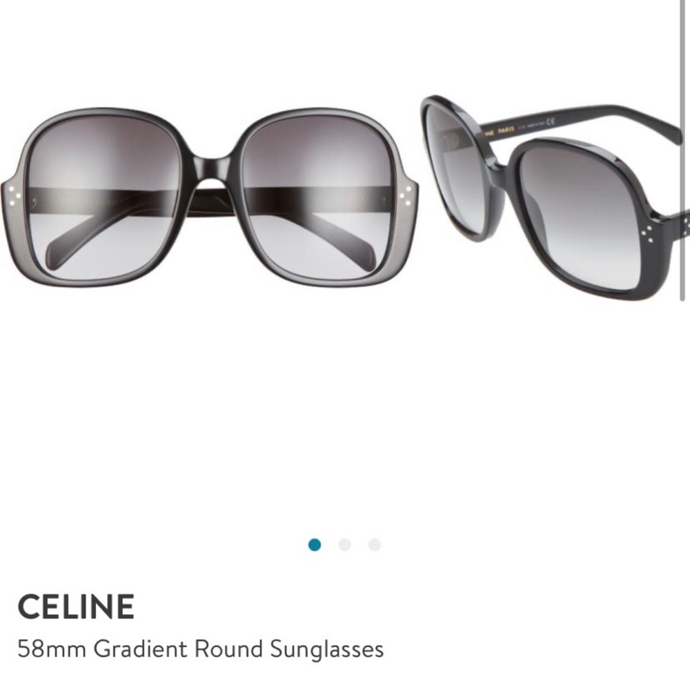 Celine Black and Gray Gradient Sunglasses